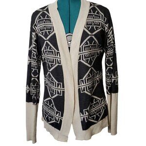 Vintage Say What? Womens Southwestern Cardigan M Open Front Casual Lightweight